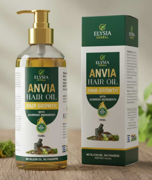 Anvia Hair Oil – Ayurvedic Hair Growth & Scalp Care (100ml)